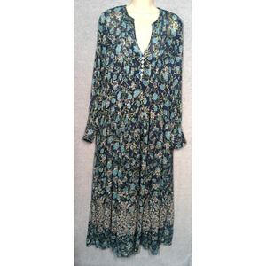 Free People See It Through Maxi Dress Women S Blue Twilight Lagan Look Festival